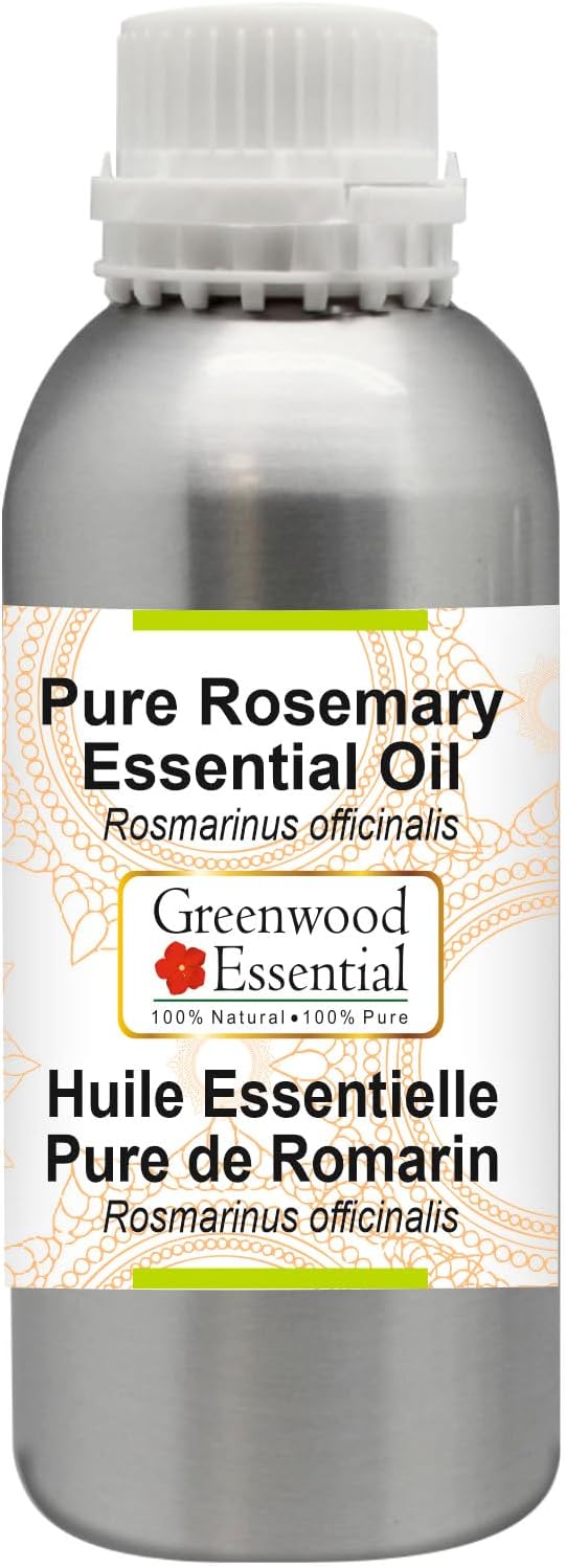 Greenwood Essential Pure Rosemary Essential Oil (Rosmarinus officinalis) Steam Distilled 300ml (10 oz)