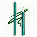 Liquid Eyeliner, Green Eyeliner, Long Lasting & Fast Drying Colored Green Eye Liner Pen, Felt Tip Applicator for Precise Application, Water Removable, (Matcha Mystique)