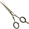 ANDUSTRIAL - Professional Hair Cutting Scissors/Shears For Men/Women/Home/Salon - Premium High Carbon Steel Quality - Smooth And Sharp - 5 Inch, Siver