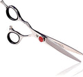 Tokko Katana Classic Lefty Shears Professional Razor Edge 440C Japanese Stainless Steel Left Handed Haircutting Scissors 6.5" Barber Shears With Adjustment Screw and Leather Case