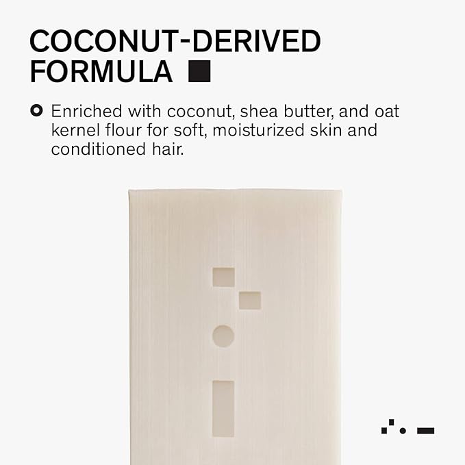 Bravo Sierra Sandalwood & Fig All-In-One Shampoo Bar for Face, Hair & Body - Coconut, Shea Butter & Oats for Soft Skin & Healthy Hair, 3-Pack, 7 oz