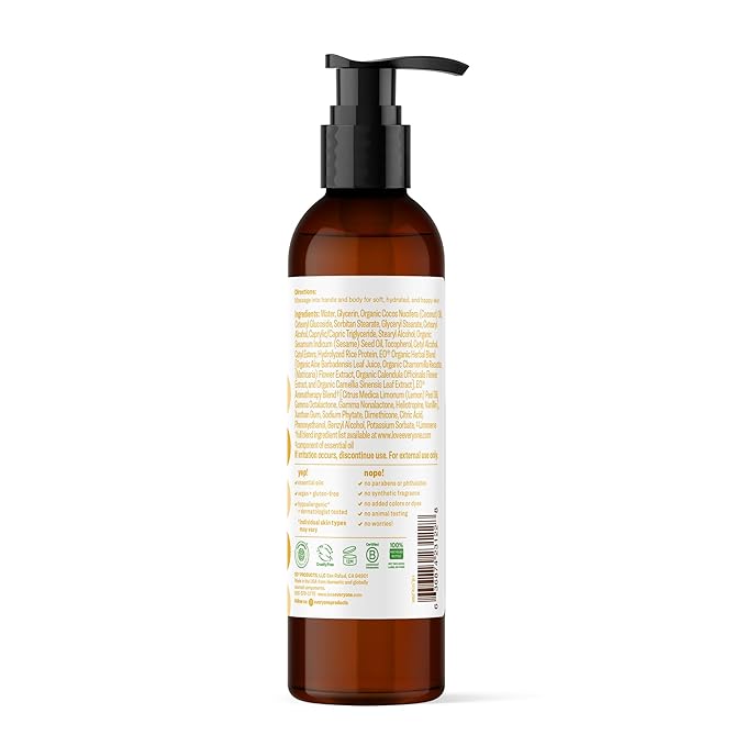 Everyone 2-in-1 Lotion for Hands/Body, 8 ounce (Pack of 2) Coconut and Lemon made with Essential Oils for Men and Women