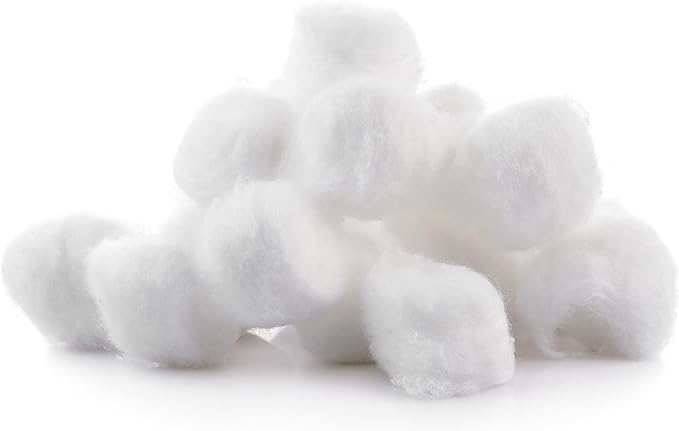 DecorRack 1000 [Large] Cotton Balls Bulk Pack for Make-Up, Nail Polish Removal, Applying Oil Lotion or Powder, Multi-Purpose Balls Made from 100% Natural Cotton, Soft and Absorbent (1000 Count)