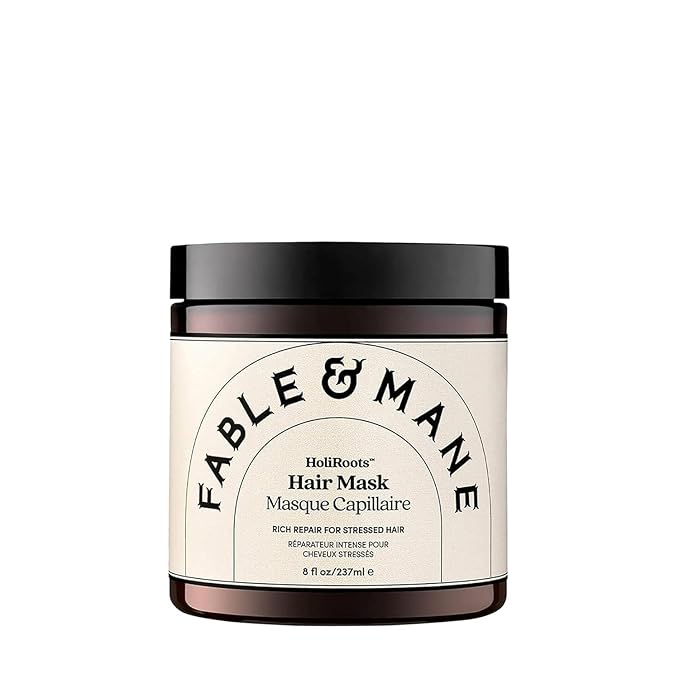 Fable & Mane Deep Moisture Repairing Hair Mask, For Frizzy, Dry, Damaged Hair. Treatment Repairs and Softens with Shea Butter and Coconut