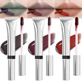 evpct Lip Tains Peel off, 3Pcs Peel off Lip Liner Tattoo Lip Stain Tint Gloss Makeup Set, Long Lasting Waterproof 24 Hours Matte Transfer-proof Color Stay Lipstick, Deep Green & Taupe & Brown