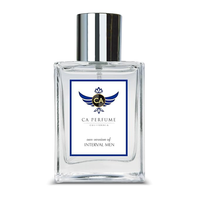 CA Perfume Impression of Interval Men for Men Amber Woody Fragrance Long Lasting Mens Cologne Eau De Parfum 1.7 Fl Oz 50ml