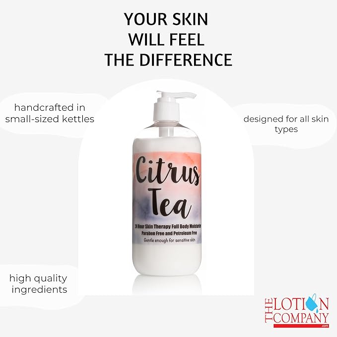 The Lotion Company 24 Hour Skin Therapy Lotion, Citrus Tea, 16 Fluid Ounce