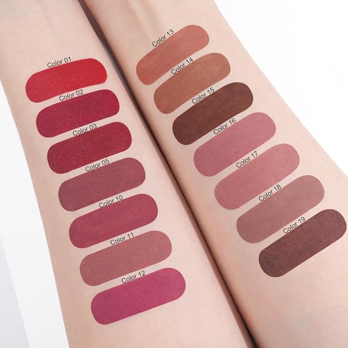 Kaely Nude Pink Gradient Matte Lipstick Lip Liner Pencil for Women, 2in1 Flawless Contour Gradual Ombre Effect Lip Pencil Makeup Waterproof, labiales mate 24 horas originales, 17