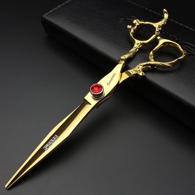 Hair Scissors 6/7/8/9-inch 440C High Hardness For Hairdressers Haircuts Cuttinging Scissors Professional Haircut (7-in cutting scissors)