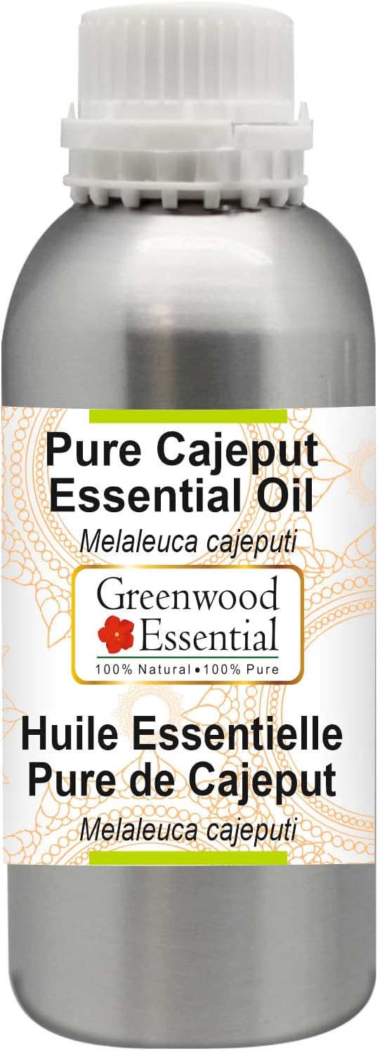 Greenwood Essential Pure Cajeput Essential Oil (Melaleuca cajeputi) Steam Distilled 1250ml (42.2 oz)