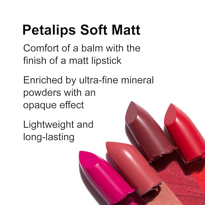 Pupa Milano Petalips Soft Matt Lipstick - Lightweight And Imperceptible - Provides Color With Buildable Intensity - Combines Comfort Of A Balm With A Matte Finish - 014 Wild Poppy - 0.123 Oz