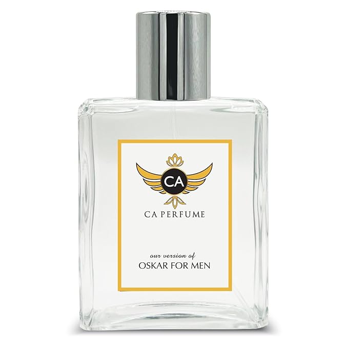 CA Perfume Impression of O De La Renta Oskar For Men For Men Replica Fragrance Dupes Eau de Parfum Spray Bottle 3.4 Fl Oz/100ml-X1