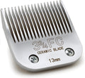 Docal 3-3/4FC Silver Detachable Clipper Ceramic Blades, Dog Grooming Clipper Replacement Blades Compatible with Dog Clippers, KM Series Clippers, A5, Size 3-3/4FC, Cut Length 1/2"(13mm)