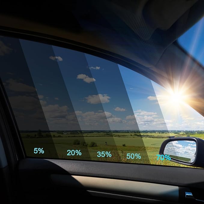Window Tint Film for Cars, 20% VLT 36" in x 15'Ft Ceramic Automotive Window Film, Blocks 99% UV & IR Rays, Heat Resistant Anti Glare Film for Windshield, Scratch Resistant Sun Shade Auto Tint Roll