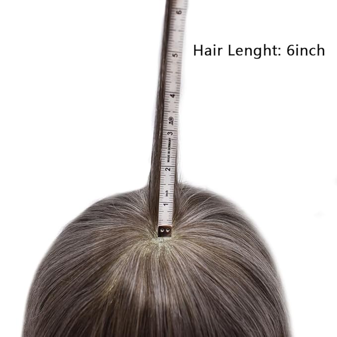 FACE MIRACLE Lace Front Mens Toupee Human Hair System Lace Center Toupee for Men Thin Skin PU Around Hair Replacement System V-Looped Mens Hair Wig 8"X10" #240 2# DARKEST BROWN WITH 40% SYNTHETIC GREY