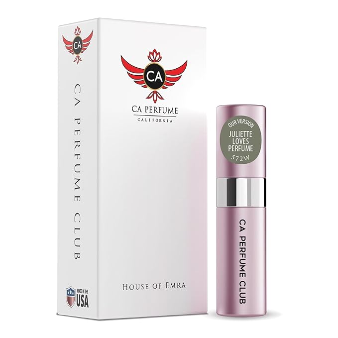 CA Perfume Impression of Juliette Loves Perfume for Women Floral Woody Musk Scent Long Lasting Perfumes for Women Eau De Parfum Travel Size Refillable Atomizer Spray 0.27 Fl Oz 8ml