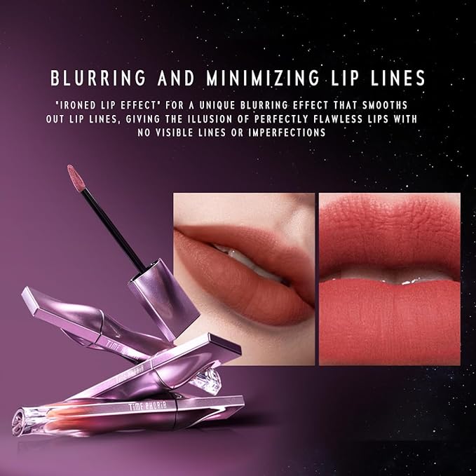 NEBULA VELVET LIP CREAM-Long Lasting Lip Stain, Waterproof and Transferproof Lip Tint, Matte Finish, Smooth Out Lip Lines, Lightweight & High Coverage, Stocking Stuffers (12 ESTELLE)