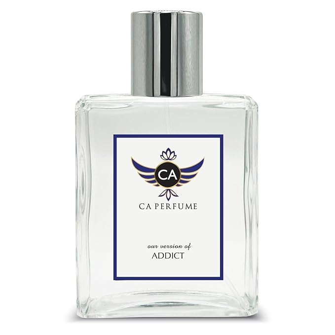 CA Perfume Impression of Addict For Women Replica Fragrance Dupes Eau de Parfum Spray Bottle 3.4 Fl Oz/100ml-X1