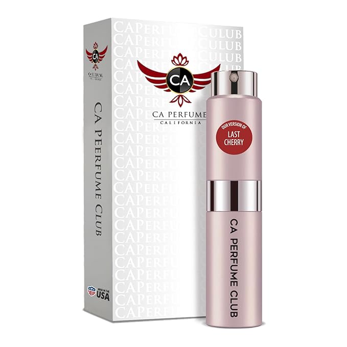 CA Perfume Impression of Last Cherry for Women and Men Amber Floral Scent Long Lasting Unisex Fragrance Eau De Parfum Travel Size Refillable Atomizer Spray 0.27 Fl Oz 8ml