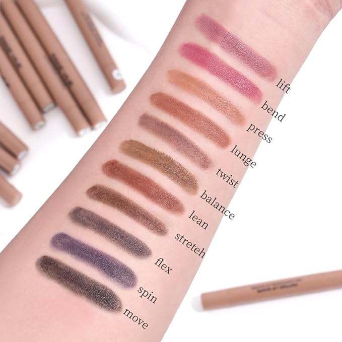 SUAKE Plump Matt Lipstick Lipliner Pencil Pack,Waterproof Crayon with Silicone Smudger for Define Contours & Sculpting Lip, Longwear Moisture Smooth Creamy Formula for Lip Makeup-04 Nutmeg