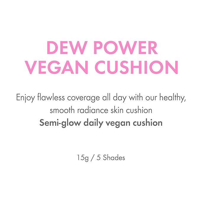 Amuse SEOUL DEW POWER VEGAN CUSHION ([REFILL] 03 HONEY) | Dewy, glow, long-lasting, clean beauty, lightweight, natural look, foundation for sensitive skin, hydrating cushion