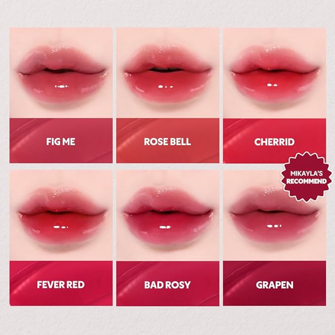 TIRTIR [*Mini Size Waterism Tinted Lip Gloss #16 Tangering, 0.06 Fl Oz – Kiss Ready Lipgloss, 12H Long Lasting Non Sticky Natural Tinted Glow Korean Multiuse Cheek and Lip Tint for Women gift