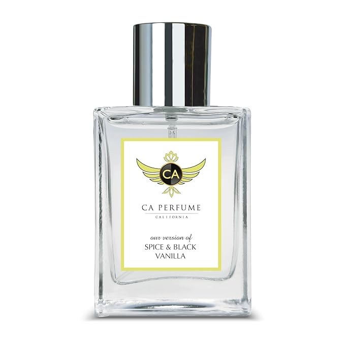 CA Perfume Impression of Spice & Black Vanilla for Men Vanilla Fragrance Long Lasting Mens Cologne Eau De Parfum 1.7 Fl Oz 50ml