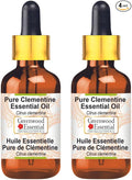 Greenwood Essential Pure Clementine Essential Oil (Citrus Clementina) with Glass Dropper Steam Distilled (Pack of Two) 100ml X 2 (6.76 oz)