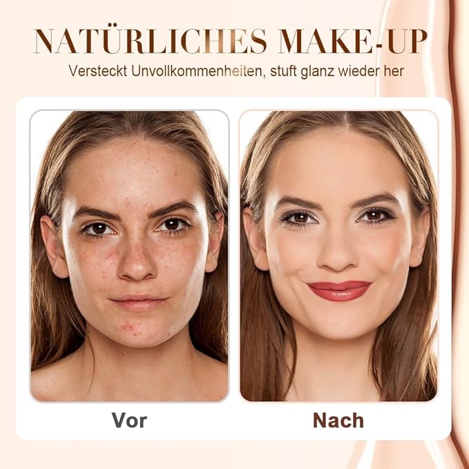 Color Changing Foundation for Mature Skin, Hydrating and Lightweight Liquid Foundations, Tone Suitable for All Skin Types (1 pcs)