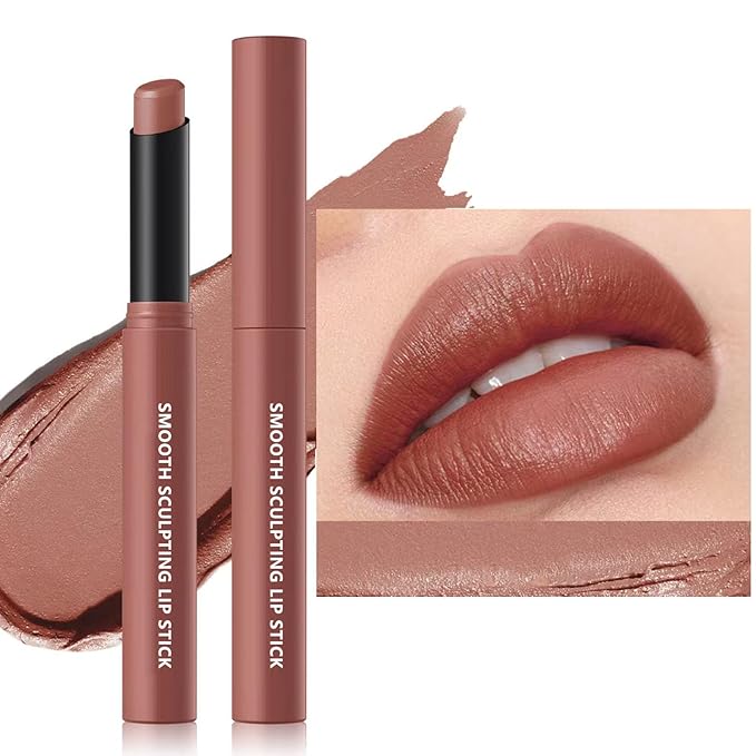 Matte Lipstick For Women Girls 24Hr Wear Waterproof Long Lasting Hypoallergenic Lipsticks - Lightweight Non-Drying, Fade-Resistant Formula 12 Trendy Colors for Daily Use Vegan & Cruelty-Free 06