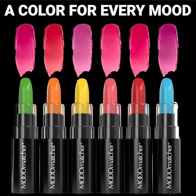 MOODmatcher LIVAURA Original Color Changing Lipstick – 12 Hours Long-Lasting, Moisturizing, Smudge-Proof, Glamorous Personalized Color, Premium Quality – Made in USA (Red)
