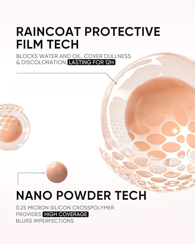 Full Coverage Cushion Foundation, Weightless, Skin Fit, Satin Glow Finish, Oil-Control Waterproof Foundation, Sweatproof Flawless BB Cream CC Korean Makeup,Tattoo Cover Up, Buildable(#22W Sheer Beige)