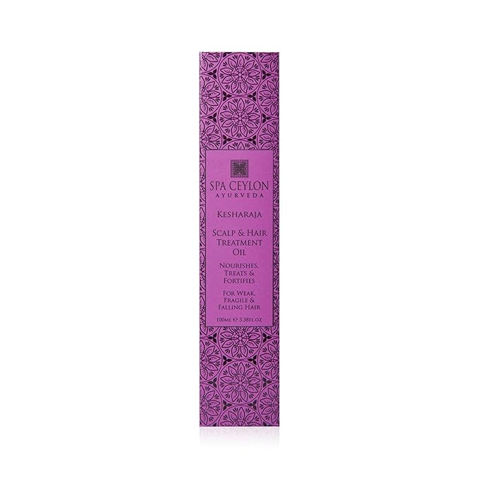 SPA CEYLON Kesharaja Scalp & Hair Treatment Oil | Ayurvedic WonderHerbs Infused | Scalp Hydration | Hair and Scalp Wellness | Ideal for Fragile and Falling Hair