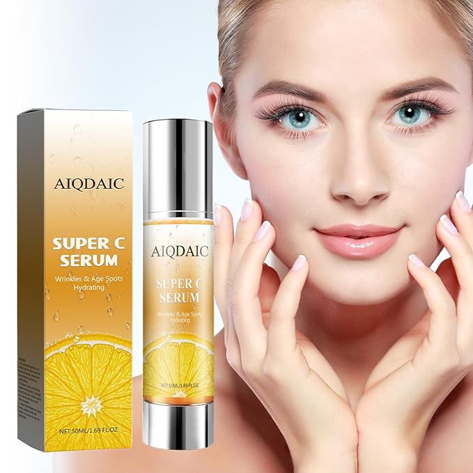 Hydrating Facial Serum with Anti-Aging Complex, Deep Moisture Essence for All Skin Types, Brightening and Skin Repair Formula, 1.69 fl oz