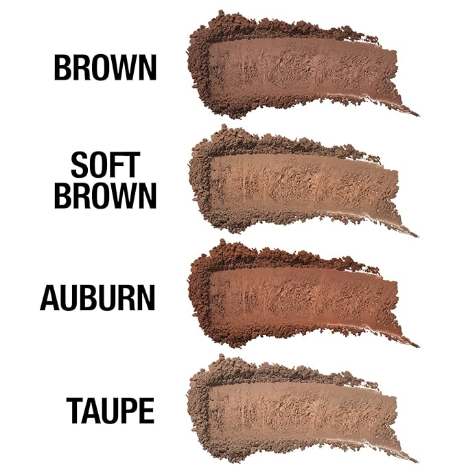 Palladio Brow Powder for Eyebrows, Soft and Natural Eyebrow Powder with Jojoba Oil & Shea Butter, Helps Enhance & Define Brows, Compact Size for Purse or Travel, Includes Applicator Brush, Soft Brown