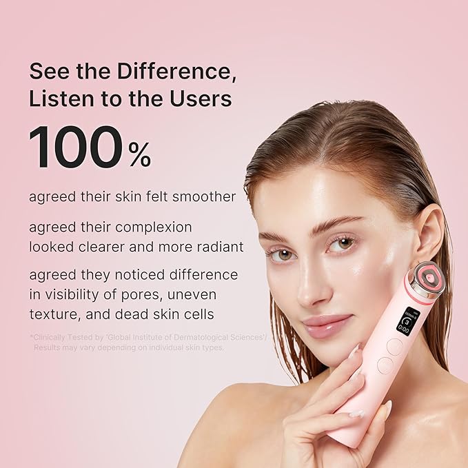 medicube Age-R Booster Pro Pink | 6-in-1 Real Glass Glow Beauty Massager | Looking Glass Skin | Korean Skin Care