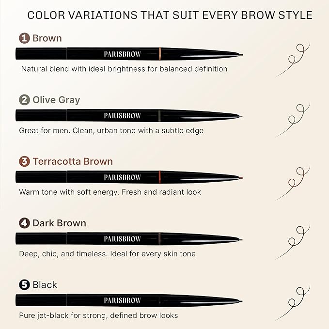 PARISBROW Slim Brow Pencil 01/Brown Eyebrow
