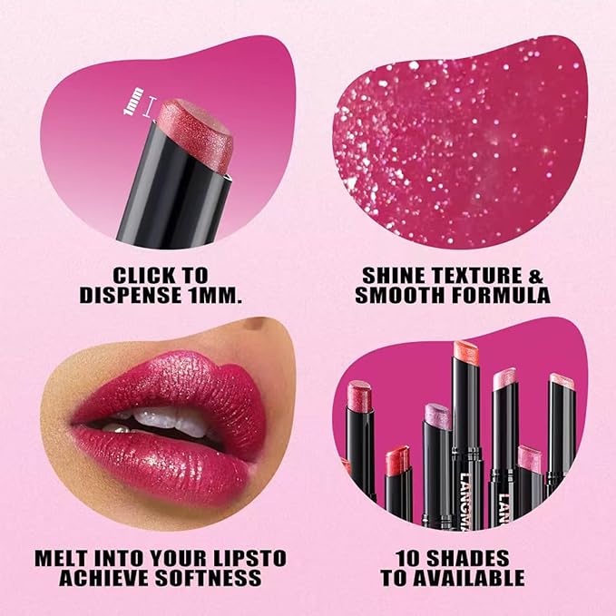 Rose Red Lipstick For Women Matte Nude Glitter Shimmer Metallic Highly Pigmented Moisturizing Lip stick Hypoallergenic Waterproof Long Lasting Lipsticks Quick Makeup Lightweight Portable 08#