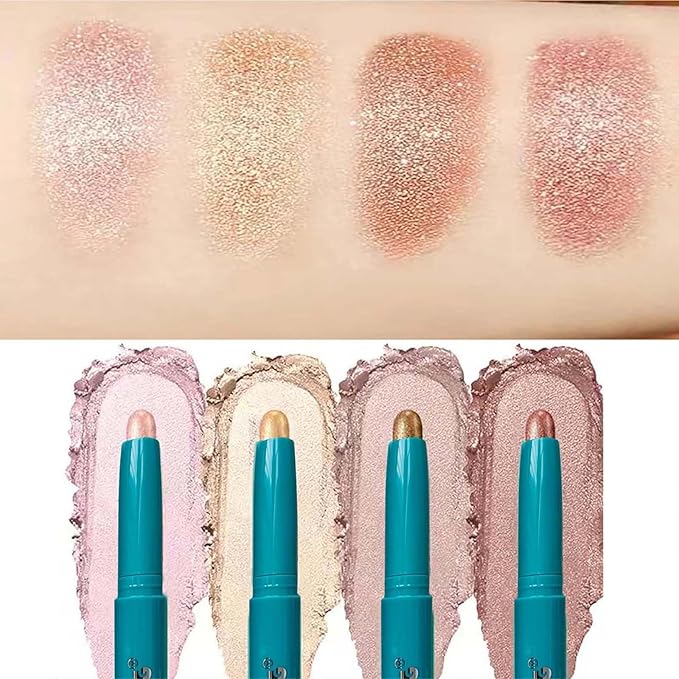 Eyeshadow Stick Eye Shadow Brightener Stick Eyeliner Pencil Cream Shimmer Glitter Smooth Eyeshadow Stick Pencil Nude Korea Primer Highlighter Natural Waterproof Long Lasting Mauve Soft Pink # 01