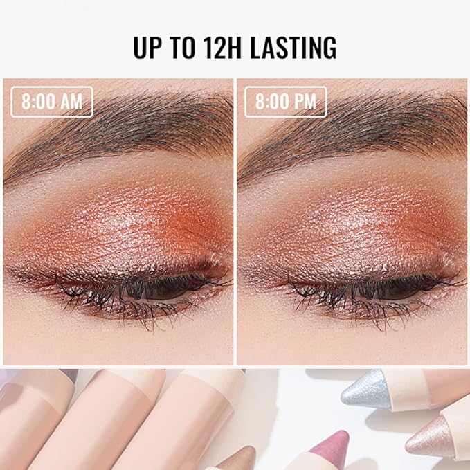 Oulac Twist-Up Nude Eyeshadow Stick – Creamy Waterproof Crayon, Long Lasting Vegan & Cruelty-Free Eye Makeup, 1.25g, WA01 Nubile