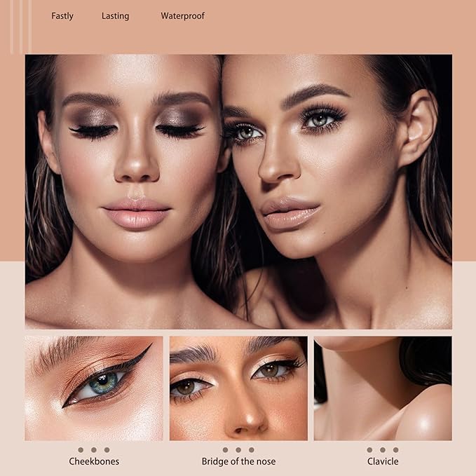 Colorful Shimmery Eye Shadow Stick Glittering Eye Shadow Sticks Set with Retractable and Waterproof Eyeshadow Pencil for Long-Lasting Makeup Eyeshadow (16 Pcs)