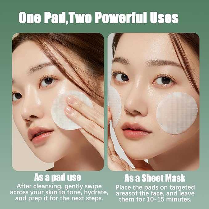Madecassoside Toner Pads|Soothe Redness,Strengthen Barrier & Refine Pores with Centella Asiatica,Caffeine + Niacinamide | 110 Pads for All Skin Types
