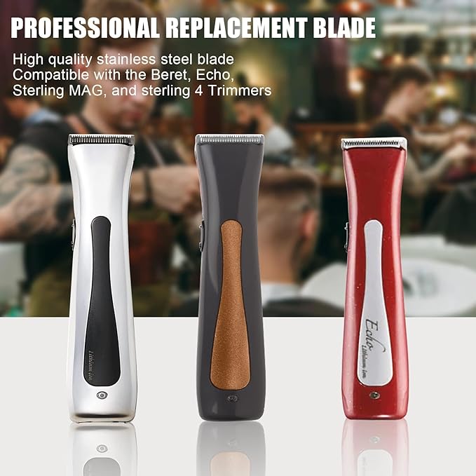 Mag Timmer Blade Replacement 2111 Blades Compatible with Wahl Sterling Mag Trimmers Blades,Fits Sterling Mag Trimmer 8841/8143 /8700/8779 and Beret 8841 Trimmer (Silver/3Pack)