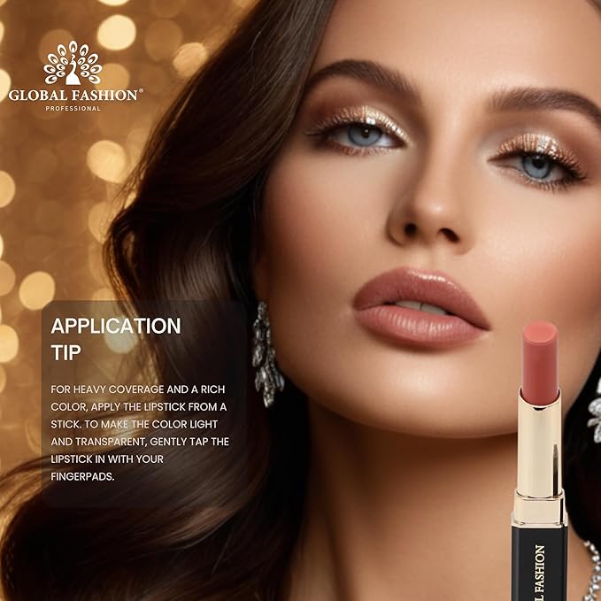 Global Fashion Silk Smooth Matte Lipstick – Long-Lasting, Luxurious Color, Rich Hydration, Lightweight Formula, Lightweight Matte Lip Color for Women, Available in Multiple Shades (105, 0.12 oz)