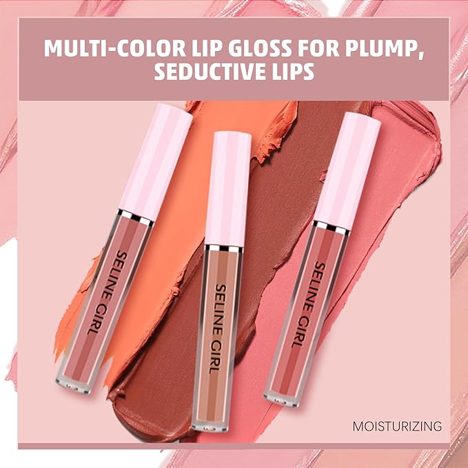 Matte Lip Gloss, Lip Gloss Silky Smooth Finish, Lipgloss Makeup Colorful and Creamy Texture, Lipstick for Every Occasion, Lip Oil Moisturizing and Hydrated #05