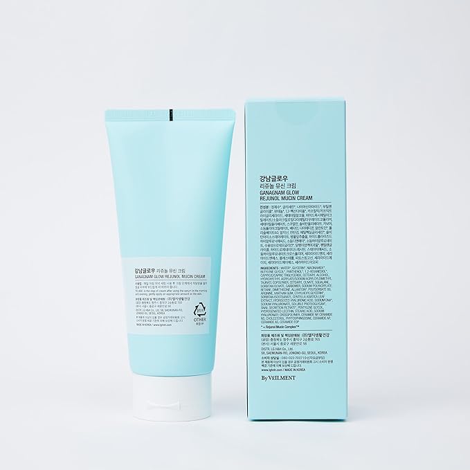 Rejunol Mucin PDRN Facial Cream 6.76 floz - 91.5% Snail Mucin Moisturizer with Hyaluronic Acid & Panthenol I Korean Skin Care I Face Moisturizer for Women | Salmon DNA