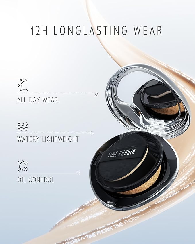 TIMELESS LUMINA MATTE PERFECTION CUSHION | Full Coverage, Weightless, Skin fit, Velvety Matte Finish, Oil-Control Waterproof Fondation, Sweatproof Flawless BB Cream CC (06 CACAO)