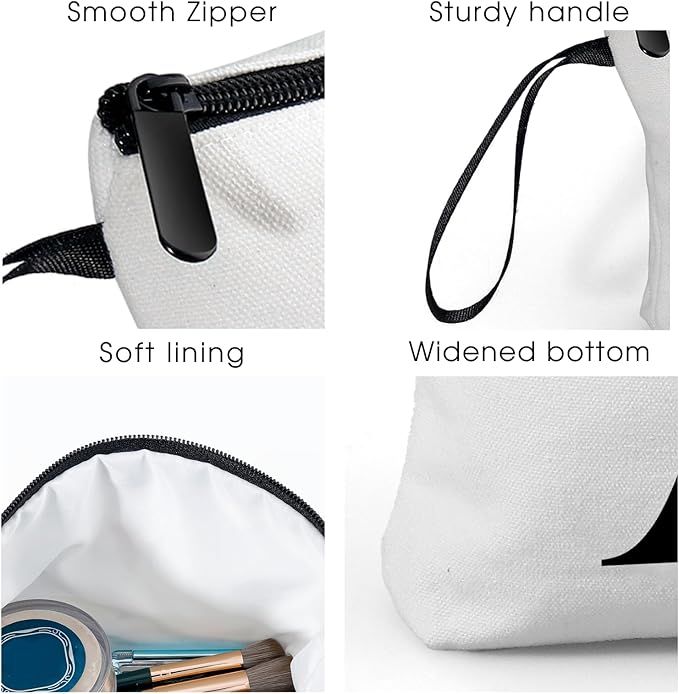 Birthday Maid of Honor Gifts for Women Her Mom Team Teacher Friend Bridesmaid Bride Personalized Makeup Cosmetic Bag with Mirror Valentines Mothers Day Christmas Graduation M