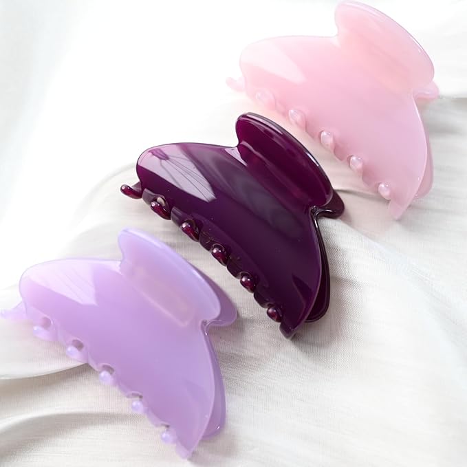 Handmade Celluloid Acetate French Design Barrettes Tortoise Shell Claws Hair Claw Luxury Fashion Accessories Hair Clip for Women (patriarch)