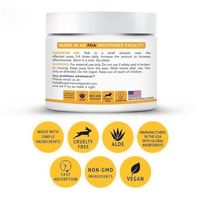 Super Natural Goods Manuka Honey Cream (8oz) – Hydrating Lotion for All Skin Types Suitable for Kids and Adults | Moisturizing Body Cream with Real Manuka Honey Aloe Vera Juice and Cocoa Butter